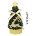 thumbnail image 5 of Dserhfy 5 Inch Mini Christmas Tree Artificial Tabletop Christmas Tree Decorations with Star Tree Topper for Winter Fireplace Mantel Decor, 5 of 8