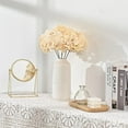 thumbnail image 3 of White Hydrangea Artificial Flowers, Faux Hydrangea Flowers with Stems, Full Heads Silk Fake Hydrangea Flowers for Wedding Bouquet Home Party Decor Centerpieces Floral Arrangements, 3 of 5
