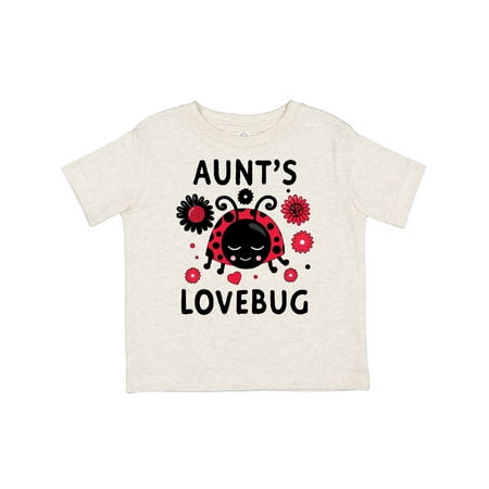 

Inktastic Valentine s Day Aunt s Lovebug Gift Toddler Boy or Toddler Girl T-Shirt