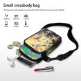 thumbnail image 7 of HELLHERO Adjustable Strap Cross Body Purse Adults Polyester Daily Commute or Casual Outings 4.33x1.97x7.09 Adjustable Shoulder Strap, Hummingbirds and Lilies, 7 of 7