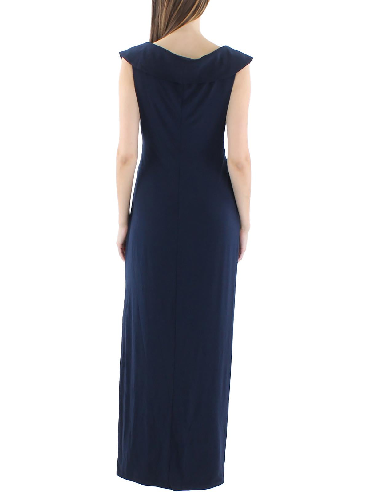Lauren Ralph Lauren Women's Long Jersey Evening Dress, 100% Polyester,  Formal Gown - Walmart.com