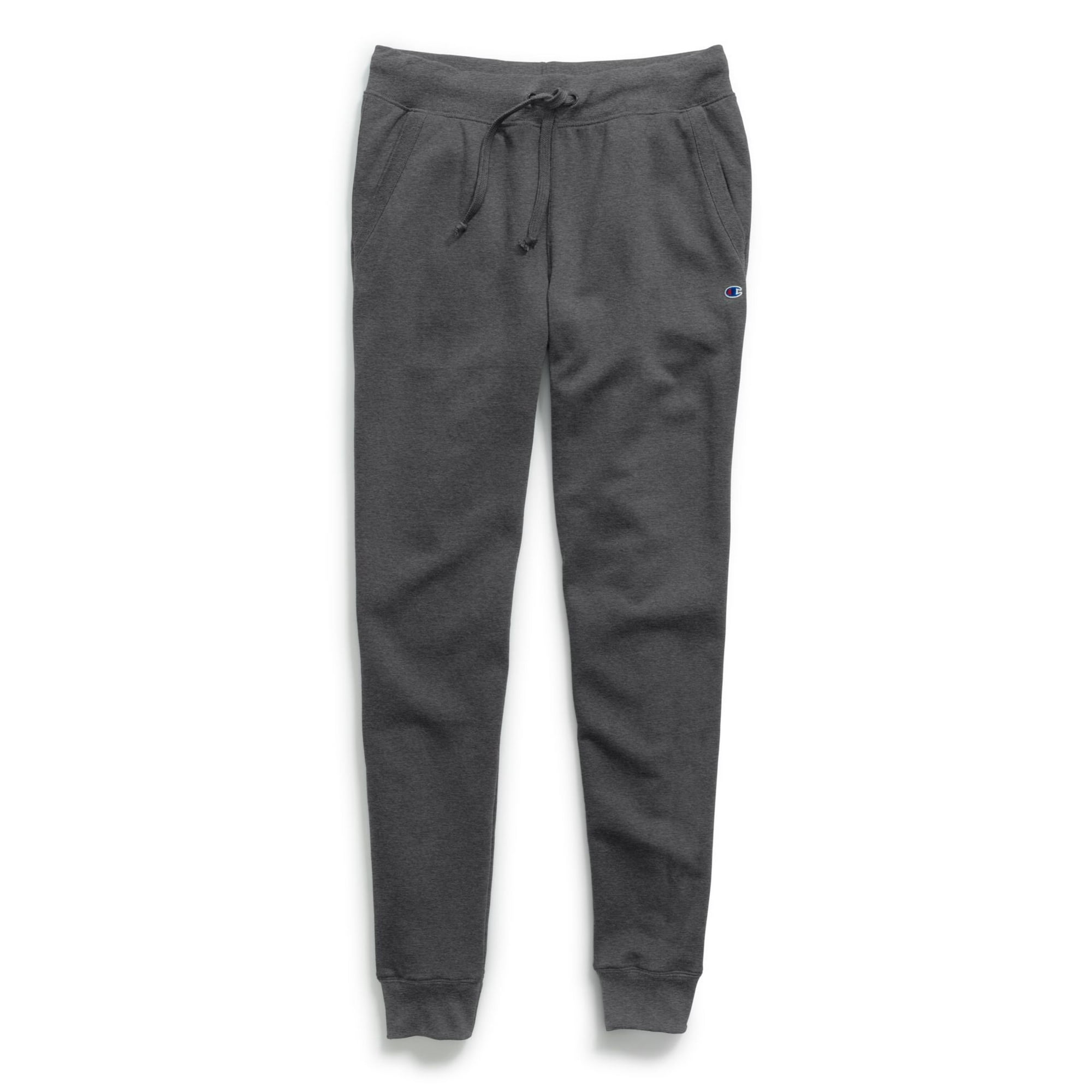 Champion Womens Powerblend Fleece Joggers, S, Granite Heather