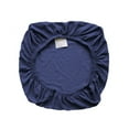 thumbnail image 2 of Chair Cushion Cover Seat Covers Backrest Protector Soild Color Case Soild Color Chair Adjustable Dirt-Resistant for Banquet Home Kitchen Dark Blue, 2 of 8