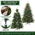 thumbnail image 3 of 7.5FT Pre-Lit Aspen Fir Artificial Holiday Christmas Tree with Stand, 3 of 6