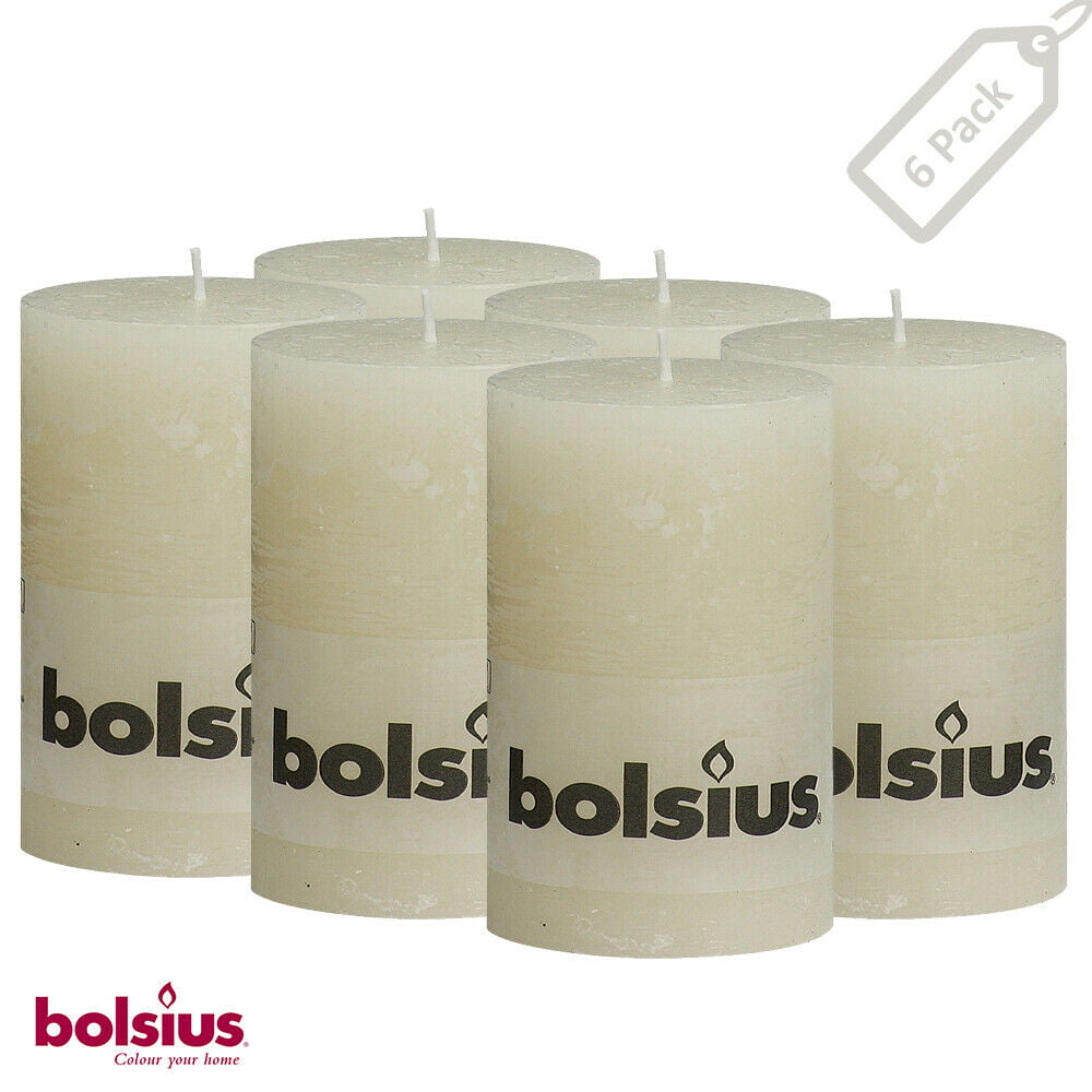 Bolsuis Large Pillar Church Candle 3 wick Three Wick 150D x Various Heights 