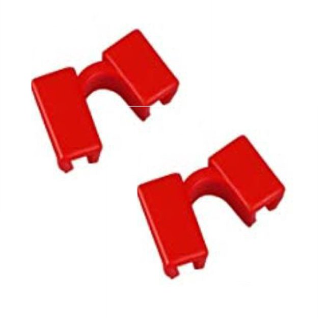 Oleegame Ensemble de Couverts en Acier Inoxydable 2 Pcs Baguettes Assistant Réutilisables pour Enfants et Adultes Rouge