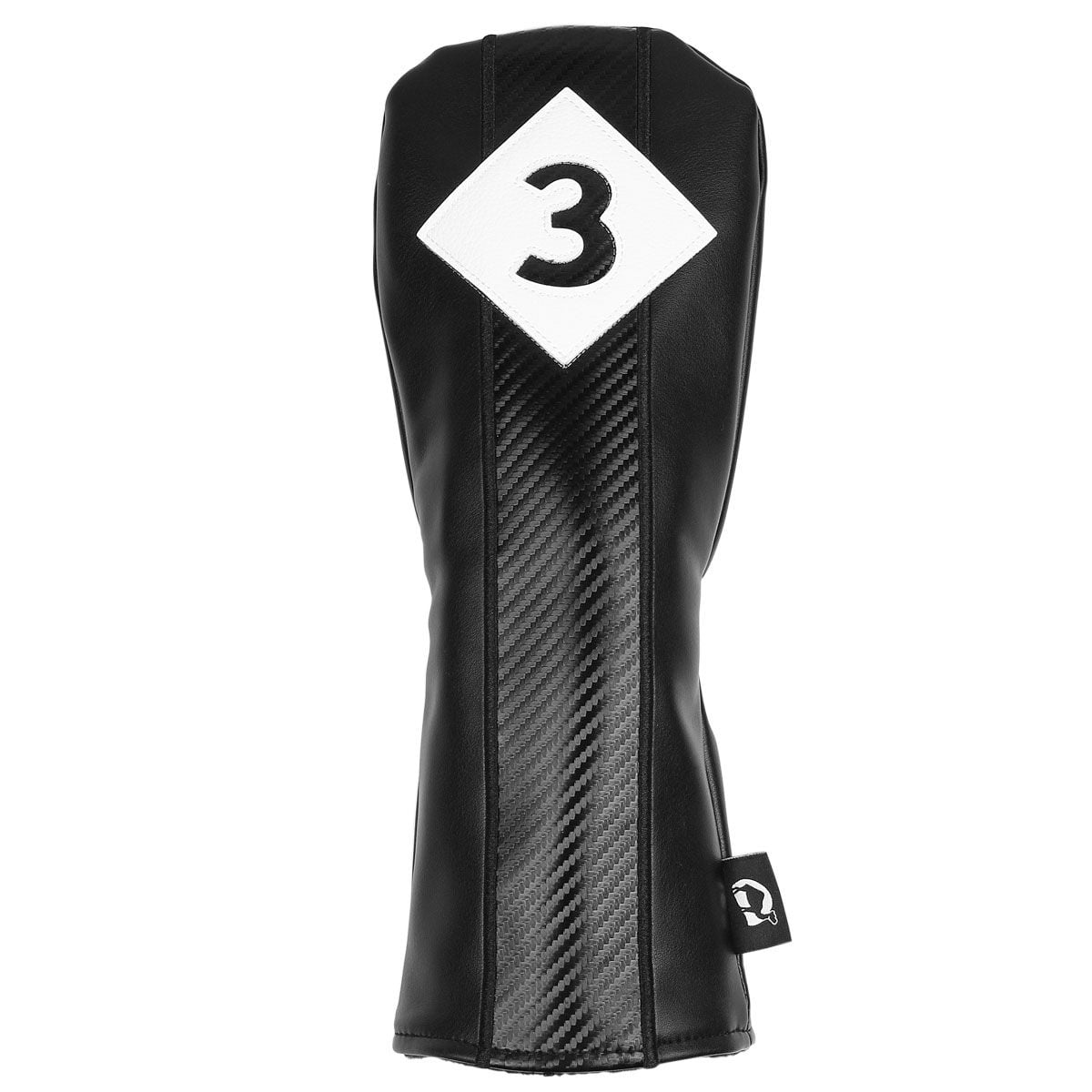 Sahara Black Graphite Weave Retro Golf Headcover Set - 5 Pack (Driver, #3, 5, X and Hybrid)
