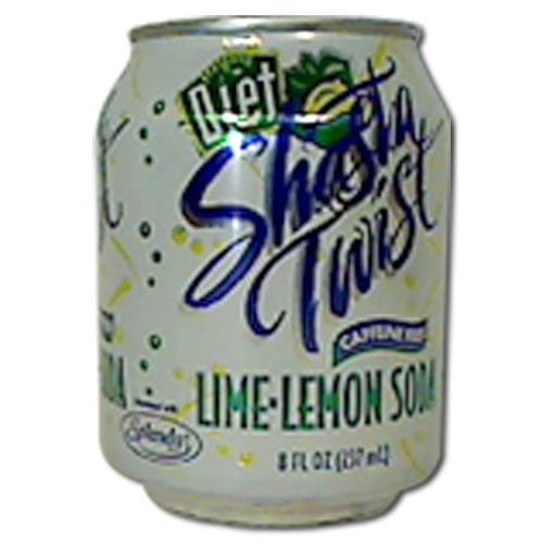 Shasta Diet Lime Lemon Soda, 8 ounce 48 per case.