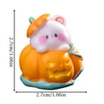 thumbnail image 2 of Halloween Mini Figurine, Cute Bear in Pumpkin Ghost Design, 1 Piece Resin Miniature, for Halloween Fairy Garden DIY Decor Halloween Party Table Decoration, 2 of 5
