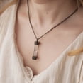thumbnail image 3 of Anavia Stainless Steel Glass Bottle Hourglass Cremation Vial Urn Pendant Charm Necklace for Ash Memorial Keepsake for Men Women Pets - [Black Necklace], 3 of 8
