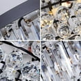 thumbnail image 6 of KPIBEST K9 60cm Modern 8-Light Black Flush Mount Lights, 6 of 13