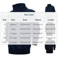 thumbnail image 3 of Miluxas Men's Slim Fit Full Zip Up Stand Collar Casual Knitted Sweaters Cardigan with Pockets Navy, 3 of 7
