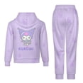 thumbnail image 6 of Kuromi And My Melody Boys 2 Piece Tracksuit Athletic Sweatsuits Sets Hooded Sweatshirt And Jogger Sweatpants Clothing Sets for Kids, 6 of 8
