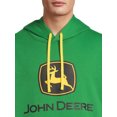 thumbnail image 3 of John Deere Men’s and Big Men’s Graphic Logo Fleece Pullover Fleece Hoodie, up to Size 3XL, 3 of 8