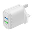 thumbnail image 2 of USB Charger 20W Dual USB Fast Charging Adapter, Smart Safety Protection Overcurrent Overvoltage Short Circuit, Compact Wall Plug for Phone Tablet Headphones Home Office Travel, 2 of 6