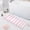 Pale Pink and White Striped, variant on Haosy Pastel Colors Flower and Leaf Bathroom Rugs Non Slip Absorbent Soft Plush Quick Dry Bath Mat, 39"x20"