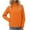 Orange, variant on Generic Women's Stand Collar Coat Lightweight Insulated Hiking Jacket Basic Thermal Softshell Full Zip Winter Coats