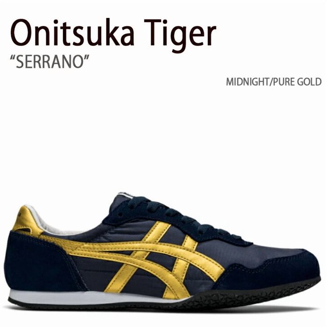 Onitsuka Tiger SERRANO 1183B400.400 MIDNIGHT/PURE GOLD men's woman shoes sneaker