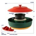 thumbnail image 2 of Taco Tuesday Kit - Taco Bar Serving Set for a Party with 4 Taco Holders, 30-oz Heated Pot, 2 of 7