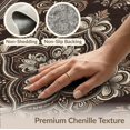 thumbnail image 6 of ODIKA 4'x6' Washable Area Rug Non-Slip, Chair-Friendly, Flatwoven Vintage Distressed Damask Border Ornate Faded Southwestern Hallway Boho Refined for Home Office, Under Desk, 6 of 7