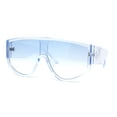 thumbnail image 3 of Hommes Incurvés Haut Grand Bouclier Racer Lunettes de Soleil Tous Bleu, 3 of 4