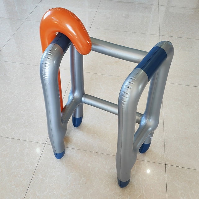 Muletas inflables para andadores, accesorios para pasamanos para discapacitados de Halloween, andador inflable