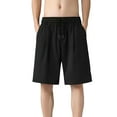 thumbnail image 2 of zeranth Men Summer Shorts Quick Dry Breathable Elastic Waist Pocket Drawstring Sports Thin Mesh Cooling Summer Short Pants Male Clothes, 2 of 6