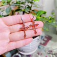 thumbnail image 5 of Fashion CZ Cross Dangle Earrings for Women Hypoallergenic Crystal Charms Drop Dangling Huggie Small Hoop Cartilage Cuff Dainty Punk Faith Jewelry Gifts for Prayer, 5 of 12