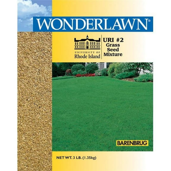 Barenbrug  Wonderlawn Rhode Island Lawn Seed Mixture, 3 lbs