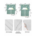 thumbnail image 6 of Turquoise Beige Dandelion Kitchen Curtains Sets 24 Inch Length with Valance, Farmhouse Botanical Blossom Swag Valances and Tiers Curtain Set Drapes Swag Curtains for Living Room, Bathroom, Bedroom, 6 of 6