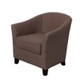thumbnail image 4 of CorLiving Shirley Contemporary Brown Linen Fabric Tub Chair, 4 of 5