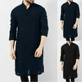 thumbnail image 5 of Mens Indian Traditional Kurta Shirt Long Sleeve Ethnic Kaftan Shirt Blouse Tunic, 5 of 6