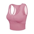 thumbnail image 3 of IROINNID Sports Bras for Women Seamless Bra Top Bra No rims Underwear Base Vest Style Sports Base Underwear,Pink, 3 of 4