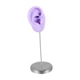 thumbnail image 3 of Modelo de oreja de silicona, parte del cuerpo, maniquí reutilizable, organizador de accesorios para exhibición Púrpura a la derecha, 3 of 9