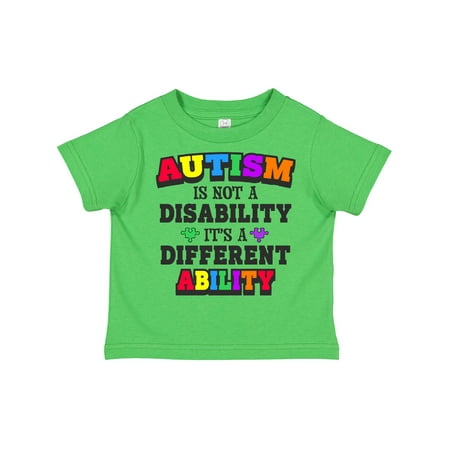 

Inktastic Autism is Not a Disability It s a Different Ability Gift Toddler Boy or Toddler Girl T-Shirt