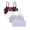 Purple/White/Lilac/Grey, variant on Women's Spaghetti Strap Cotton Sports Bra - All-Day Comfort & Easy Movement - Value Packs