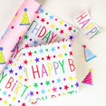 thumbnail image 4 of Rollo de papel de regalo MAYPLUSS Birthday reversible de 17 pulgadas x 10 m, 4 of 7