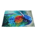 thumbnail image 4 of Bandera de jardín de colibríes, lino transparente, impresión de doble cara, duradera, bandera de patio de colibríes para decoración de jardín al aire libre, 4 of 13