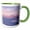 Green/White, variant on 3drose, Usa, Alaska, Ketchikan. Orca Whales at Sunset - Us02 Bja0229 - Jaynes Gallery, 11oz Two-tone Black Mug
