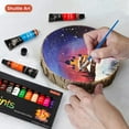 thumbnail image 5 of Acrylic Paint Set, Shuttle Art 15 x 12ml Tubes Non Toxic Rich Pigments Colors Perfect for Kids Adults Beginners Artists Painting on Canvas Wood Clay Fabric Ceramic Crafts, 5 of 8