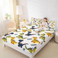 thumbnail image 4 of Manfei Kids Children Cartoon Dinosaur 4pcs Bed Sheets,Kawaii Animal Dino King Sheets,Cute Jungle Wildlife Super Cozy Sheet Set,Breathable Home Decor, 4 of 7