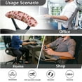 thumbnail image 7 of SCRAWLGOD Sloth Strawberry Heart Office Chair Covers with Arm Rest Slipcovers Easy to Install Rotating Chair Cover Scratch Resistant Swivel Chair Protector, Set of 4, 7 of 7