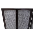 thumbnail image 3 of Versatile Dark Wood 3 Panel Room Divider Screen, 3 of 3