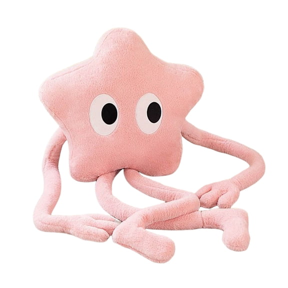 ZJNGJC Large Star Throw Pillow Long Legs Stuffed Toy For Kids Soft Hugging Friend Cute Stuffed Animals Soft Plushies, Star Throw Pillow Plush Toys Gift Pink