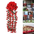thumbnail image 3 of Yesbay 2 Pcs Faux Hanging Flowers Artificial Vines with Blooms Fake Hanging Plants Flowers for Home Wedding Garden Yard Decoration, 3 of 8