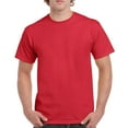thumbnail image 2 of Gildan - Heavy Cotton T-Shirt | Big and Tall Tee Shirts | 5.3 Oz./yd² 100% Cotton | Red | 4xl Size, 2 of 5