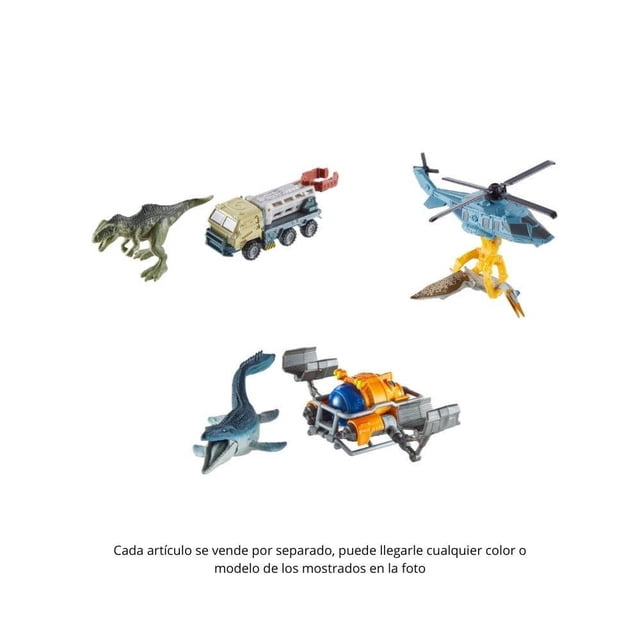 Vehículo de Juguete Matchbox Jurassic World Jurassic World Transportador DinosauriosVarios Modelos 1 pieza