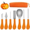 Halloween Pumpkin Carving Kit,Professional And Heavy Duty Stainless Steel Tools,Pumpkin Carving Set With Carrying Case(7Pcs)