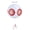 White, variant on Inflatable Bird Scare Balloon Bird Repellent  Balloon Garden  Control with Compound Eye
