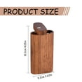 thumbnail image 3 of Clearance! Ghxbdy Brown Wood Vintage Box Case For Rolled Cigarrette And Joint Luxurious And Elegant Wooden Holder Gift For Men And Women1X Wooden Cigarette Box, 3 of 4